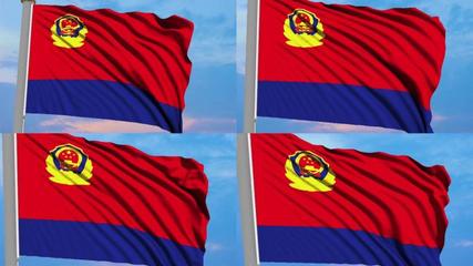 新警旗背景新警旗背景AE模板下載_光廠(VJ師網)