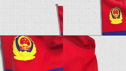 警旗警旗AE模板下載_光廠(VJ師網)